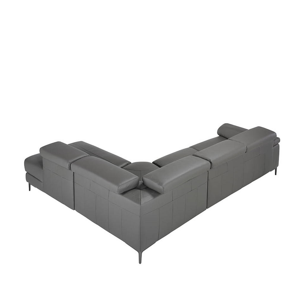 Thumbnail - Angel Cerda Ecksofa, Dunkelgrau, Schwarz, Leder, L-Form, 295x232 cm, Wohnzimmer, Sofas & Couches, Wohnlandschaften, Ecks...