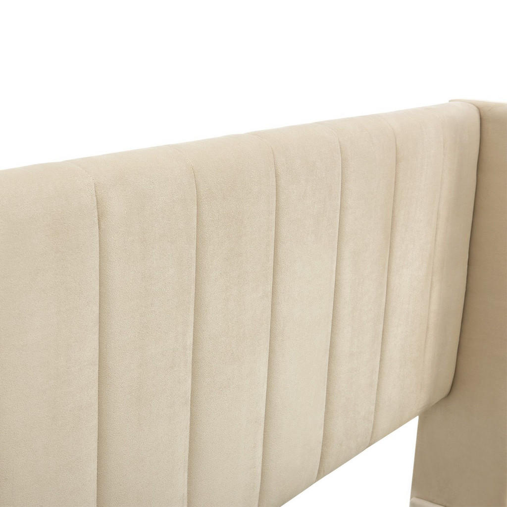 Thumbnail - Juskys Polsterbett, Beige, Holzwerkstoff, 140x200 cm, Schlafzimmer, Betten, Polsterbetten