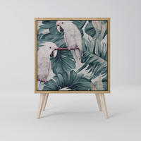 SIDEBOARD POPINJAY LOOK, Eichefarben, 57,5x42x77,5 cm, Schräge Buchenholzfüße - Eichefarben/Buchefarben, Holzwerkstoff/Buchenholz (57.5/77.5/42cm) - SpaceRebels