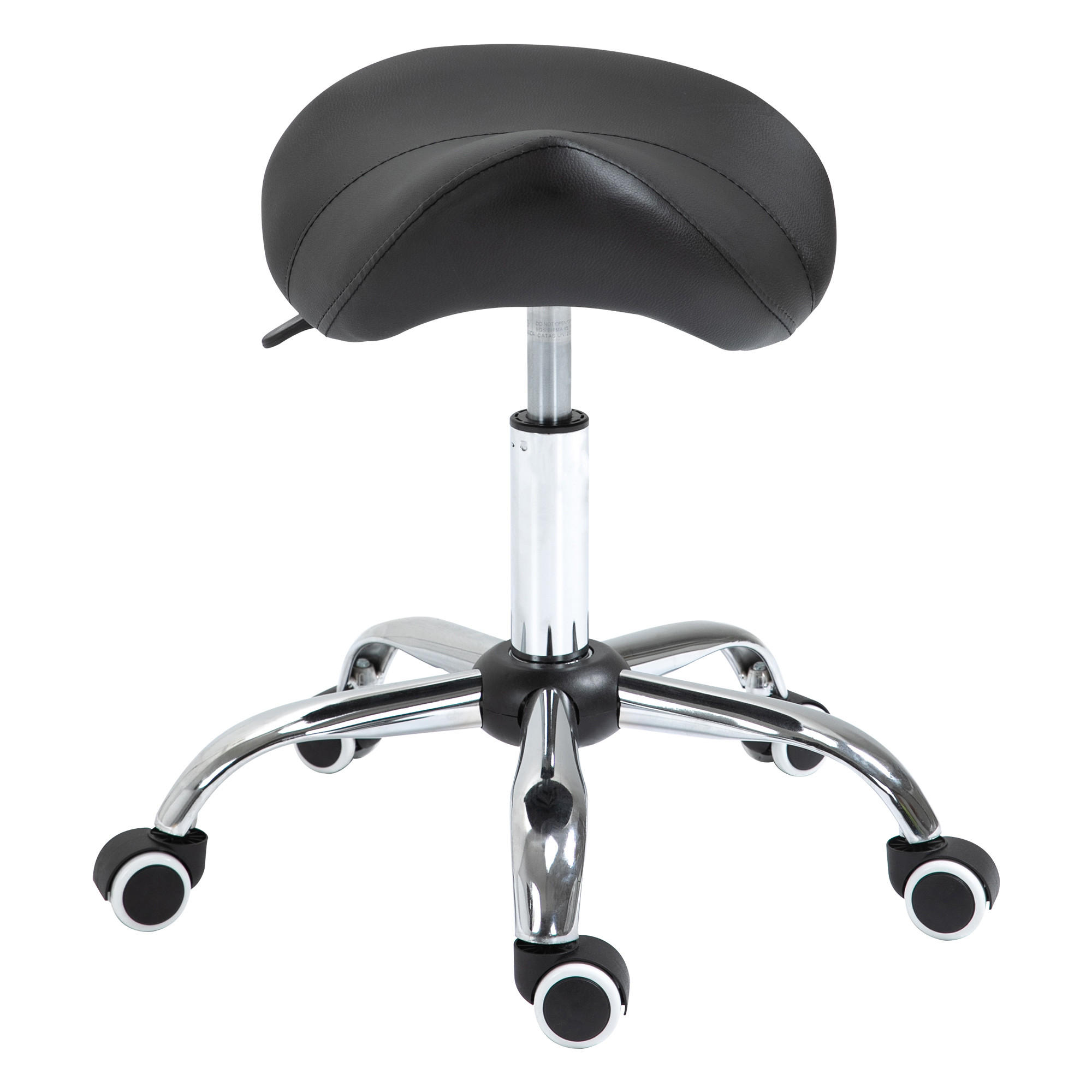 BÜROHOCKER DE-17998 höhenverstellbar, 360° drehbar Schwarz - Schwarz, Metall (53/61/52cm) - ComfortXL
