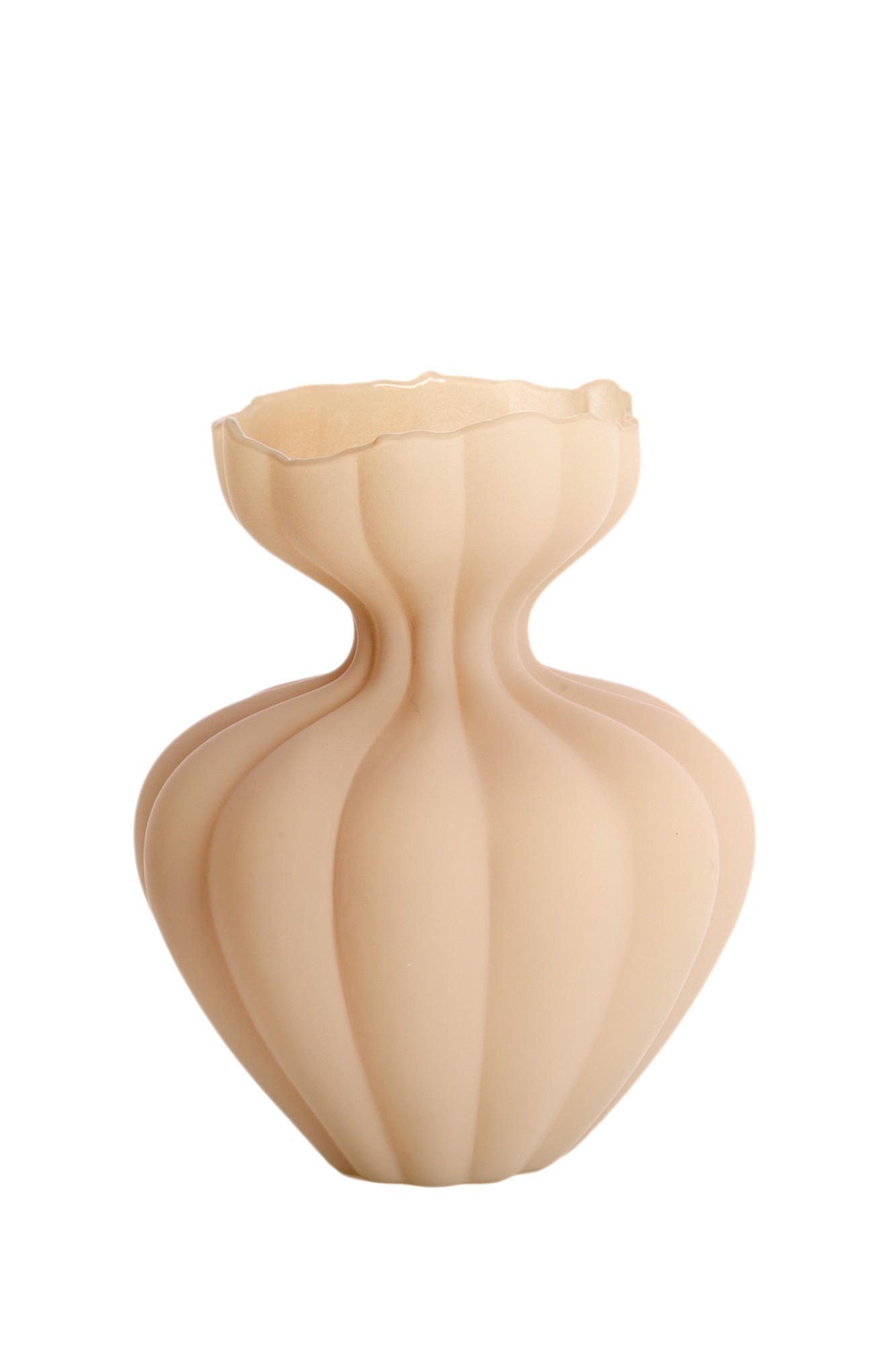 VASE Varenna Braun Ø26/32 cm - Braun, Glas (26/32cm) - Light & Living