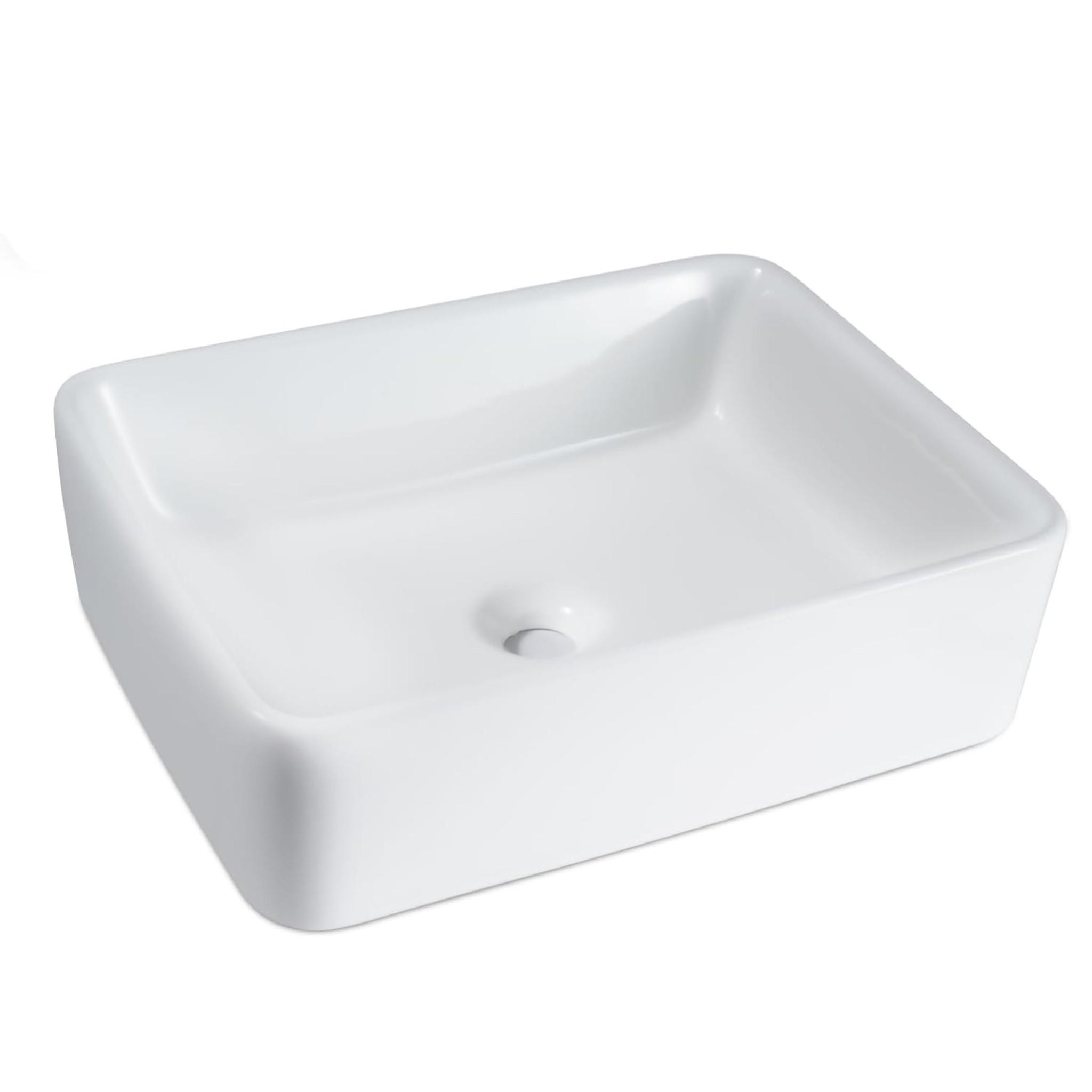 WASCHBECKEN Krythyn 48/37/13.5 cm - Weiß, Keramik (37/13.5/48cm) - ZMH