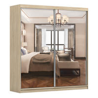 SCHIEBETÜRENSCHRANK - Ben 20 (Sonoma, 203 cm) - Sonoma Eiche, Holzwerkstoff/Metall (203/218/61cm) - Möblo