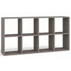 STANDREGAL Malax Grau 147 cm - Grau, Holzwerkstoff (147/75/30cm) - Selsey