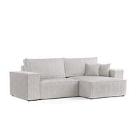 ROHOVÁ SEDAČKA CAVO, textil, Šedá - šedá/černá, dřevo/kompozitní dřevo (255/148cm) - AltaBeds
