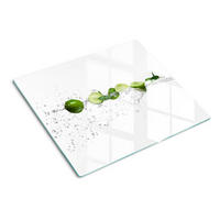 GLASPLATTE 60x52 cm Kalk und Wasser - Grün, Glas (60/0.4/52cm) - TULUP