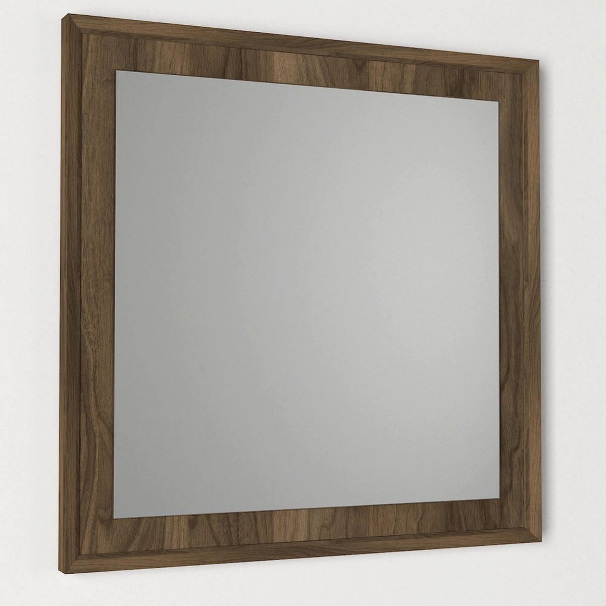 SPIEGEL Oscar 61x61cm Walnuss - Walnussfarben, Holzwerkstoff (61.2/61.2/2cm) - moebel17