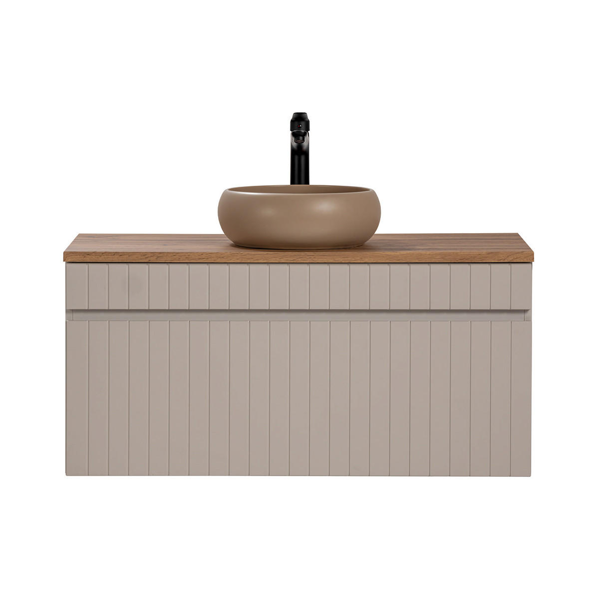 WASCHTISCH 100.4cm Zelie Kaschmir - Beige, Holzwerkstoff (100.4/48/46cm) - Petits-meubles