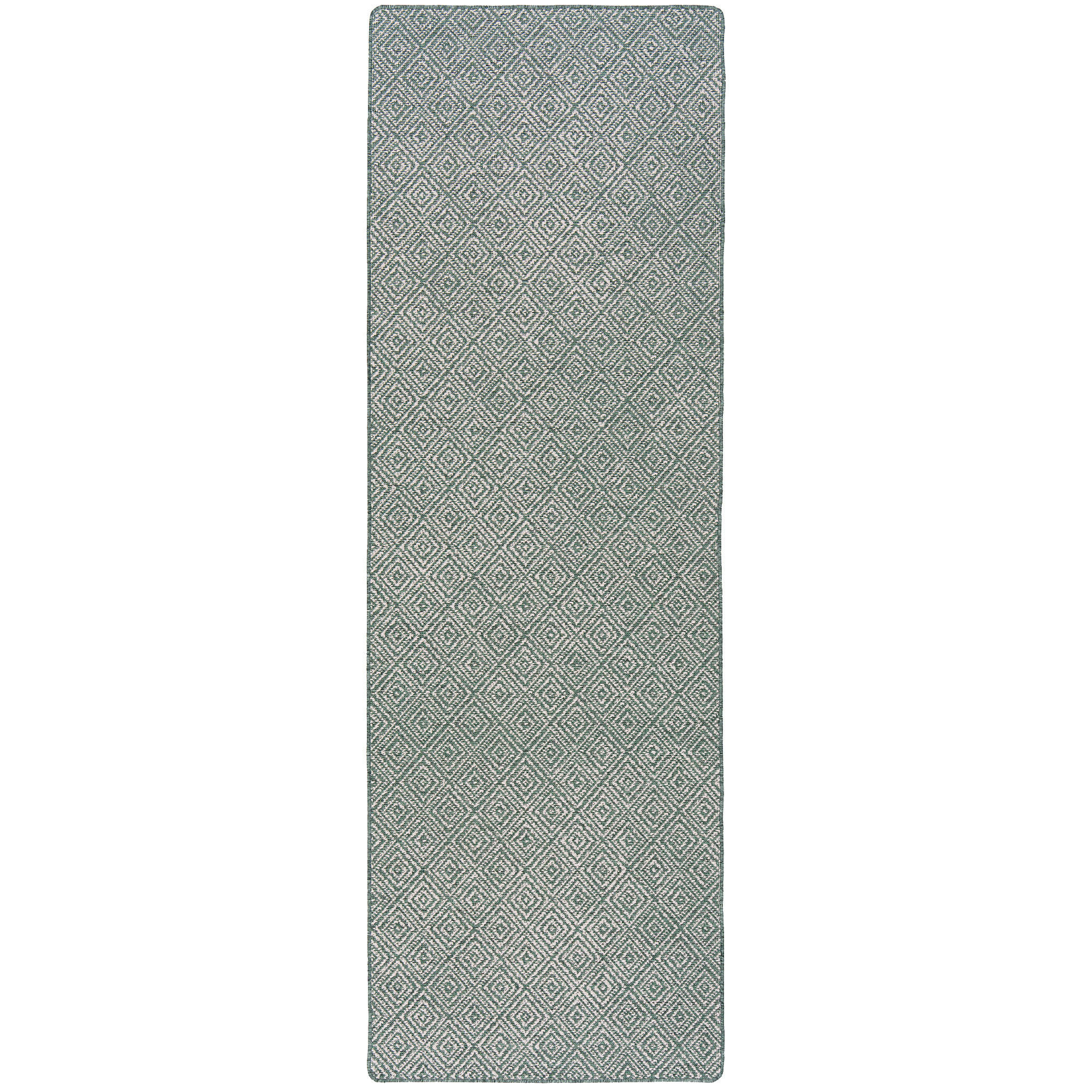 IN- UND OUTDOOR TEPPICH LÄUFER BEIDSEITIG NEWPORT - Grün, Textil (80/200cm) - Snapstyle
