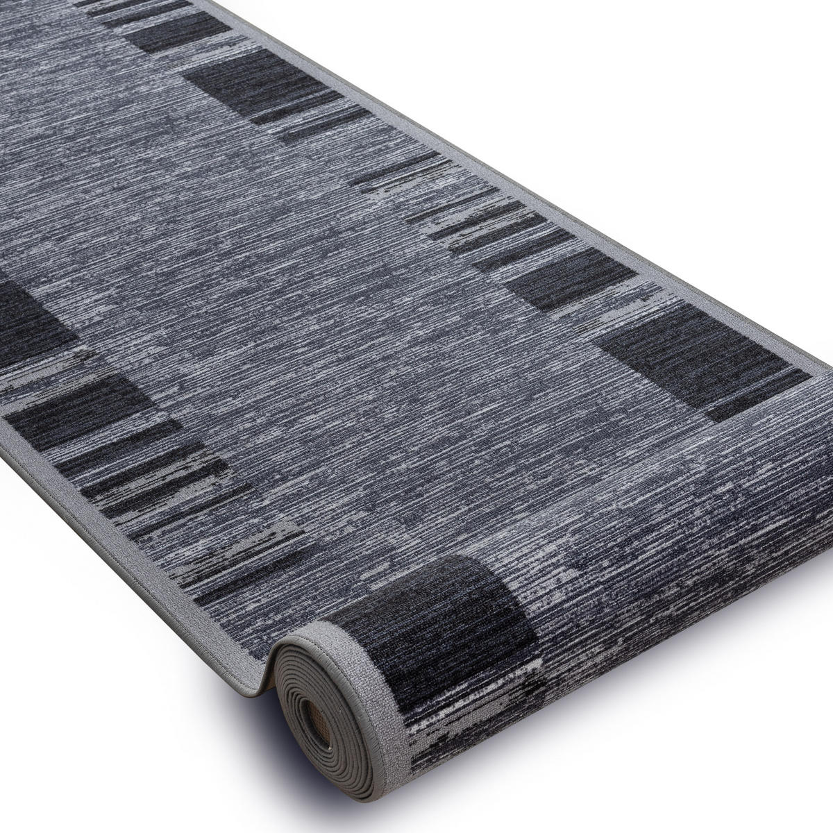 POGUMOVANÝ běhoun ADAGIO šedá 120/210 cm - šedá, textil (120/210cm) - rugsX