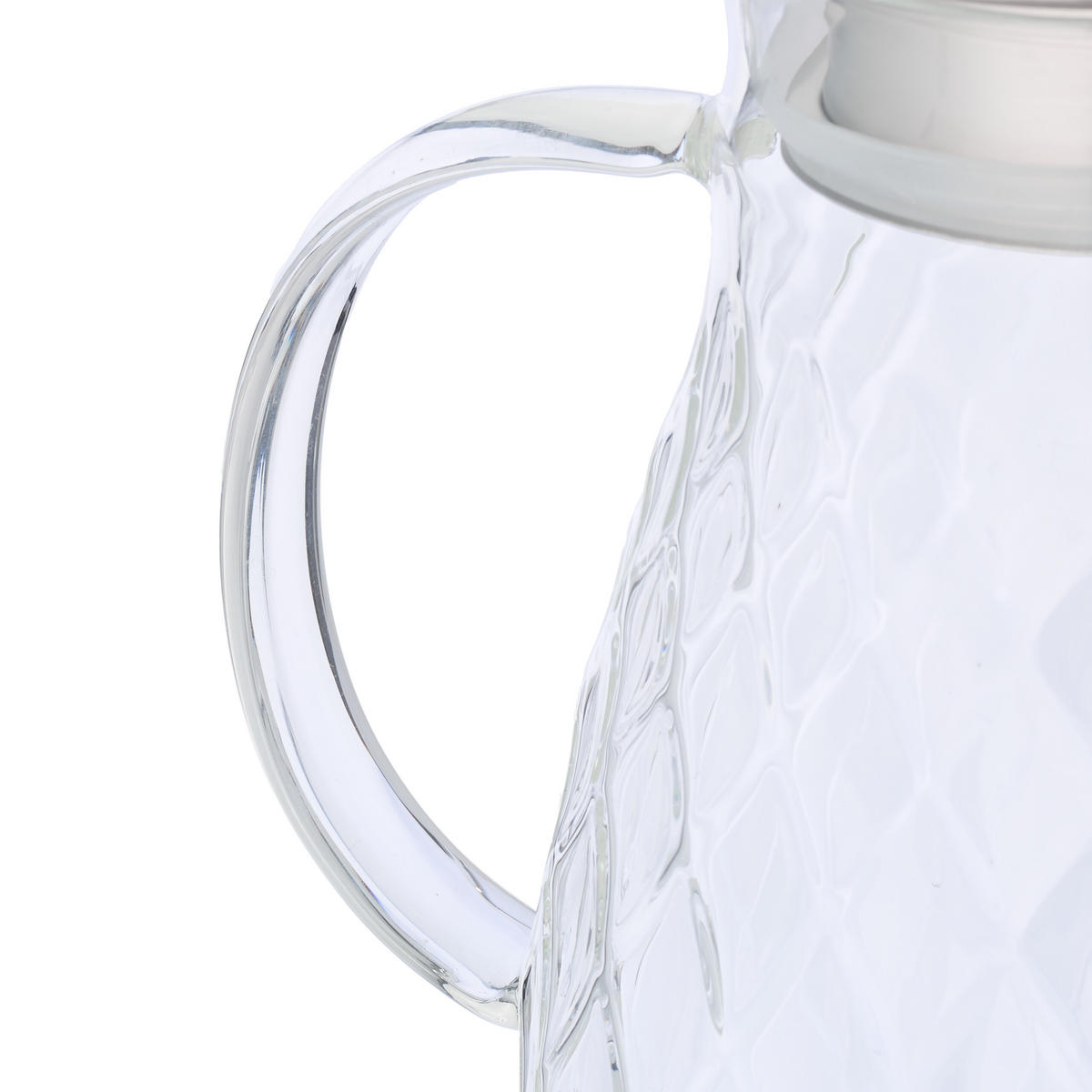 GLASKARAFFE - Transparent, Glas/Metall (2L) - Relaxdays