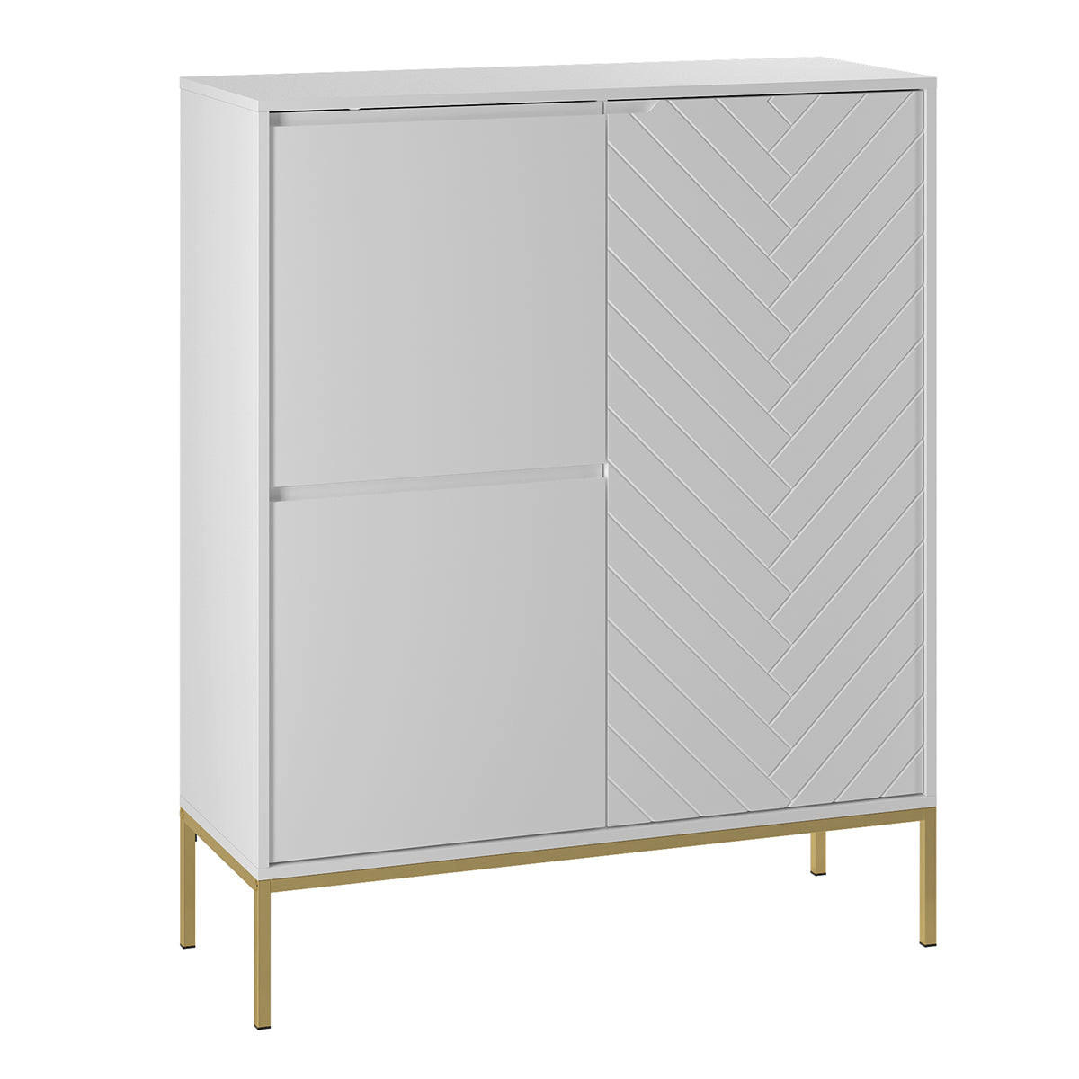 SIDEBOARD Daria Weiß - Weiß, Holzwerkstoff (102/145/39cm) - Petits-meubles
