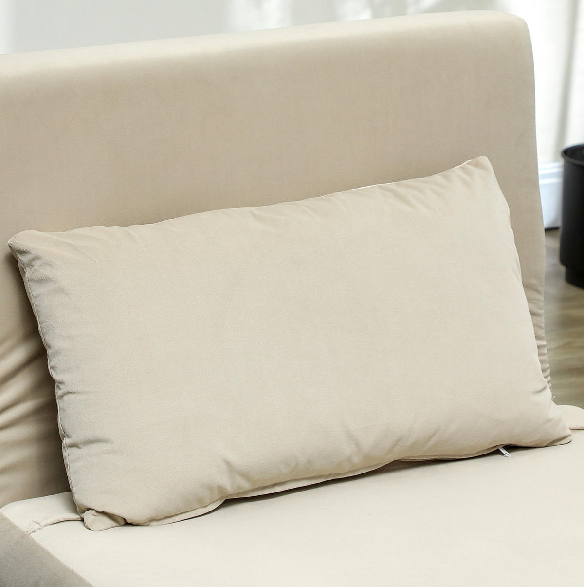 ROZKLÁDACÍ křeslo 72/78/79 cm béžové ze sametové látky s lůžkovou funkcí a polohováním - béžová, textil (78/79/72cm) - OKWISH