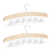 GÜRTELHALTER - Hellbraun, Holz/Metall (43/17.3/5.2cm) - Relaxdays