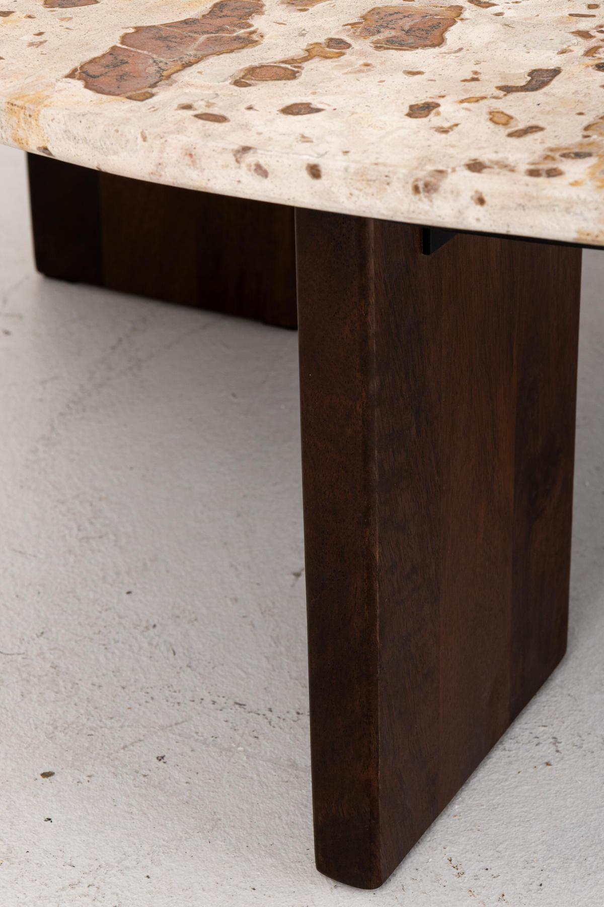COUCHTISCH MATHILDE MARMOR Natürliche - Naturfarben, Stein (90/90/30cm) - J-Line