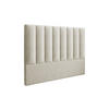 KOPFTEIL Marl aus Samt leichtes beige 160x120cm - Beige, Textil (8/120/160cm) - Micadoni