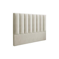 KOPFTEIL Marl aus Samt leichtes beige 200x120cm - Beige, Textil (8/120/200cm) - Micadoni
