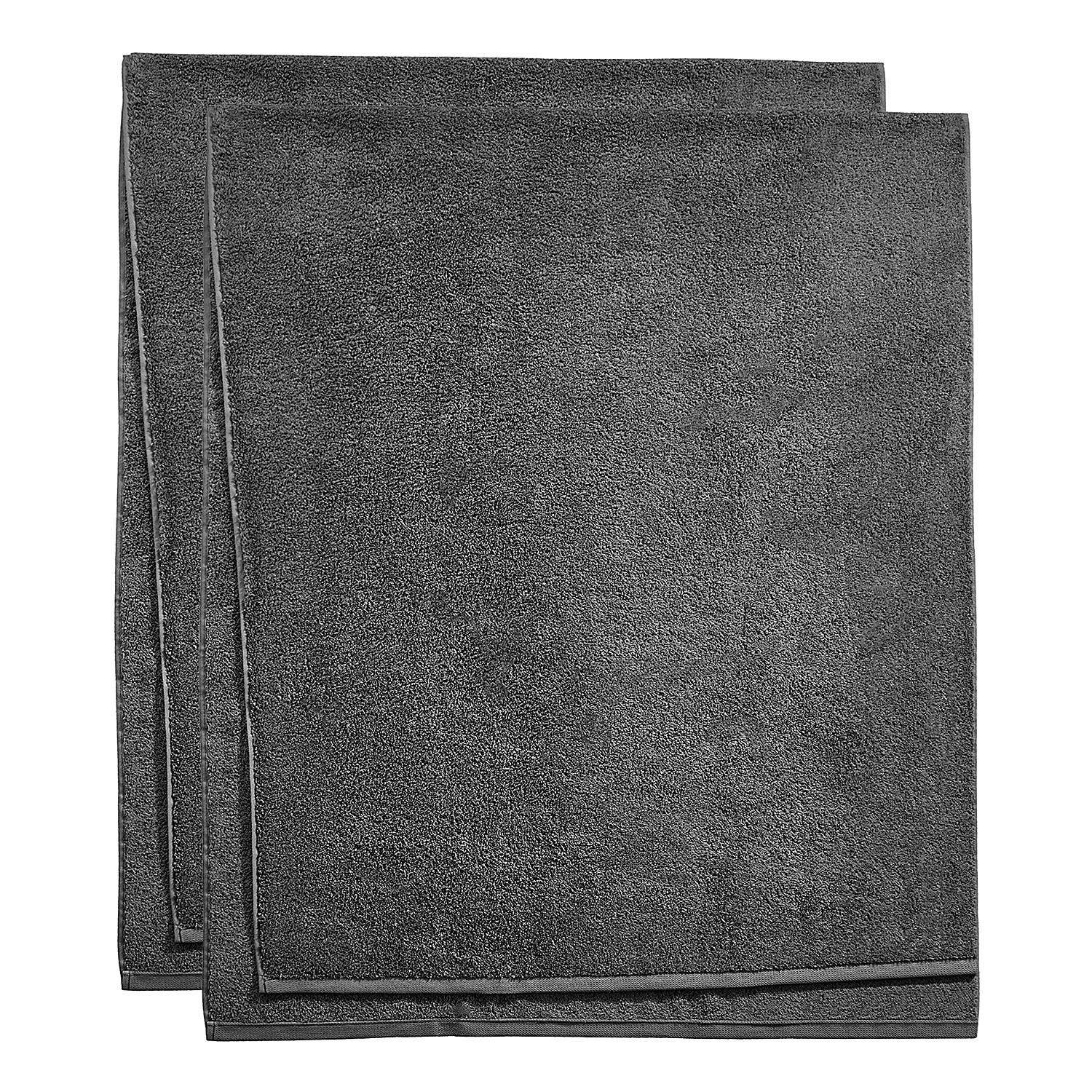 SAUNATUCH (2er Set) Fabulous - Dunkelgrau, Textil (80/200cm) - Butlers