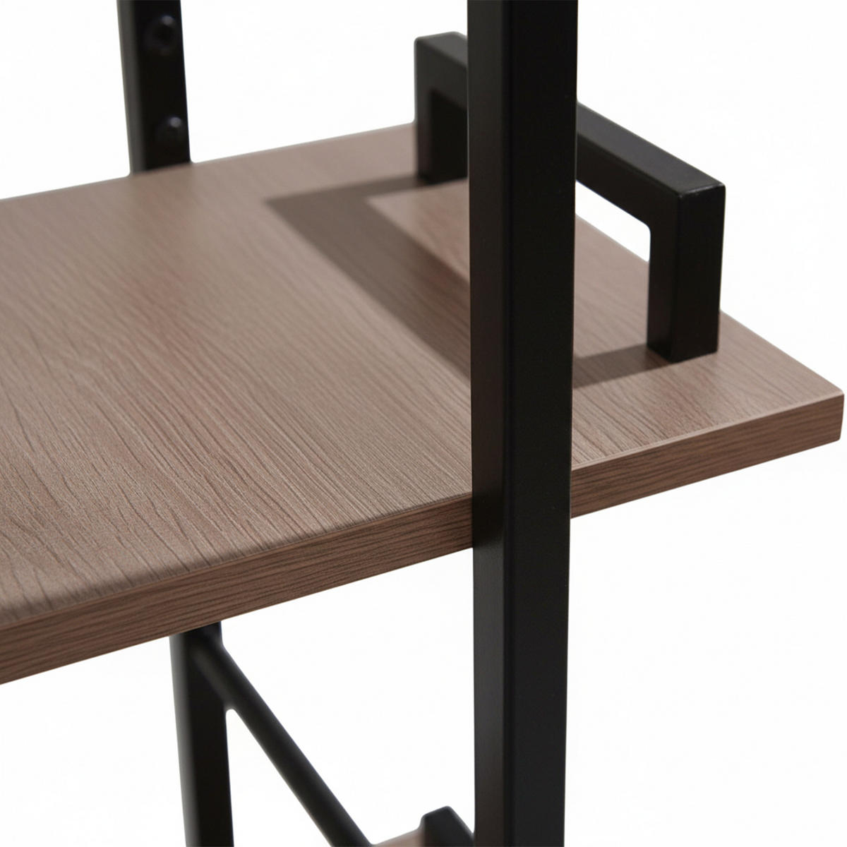 REGÁL - různobarevná, kov/kompozitní dřevo (38/143/24cm) - Relaxdays