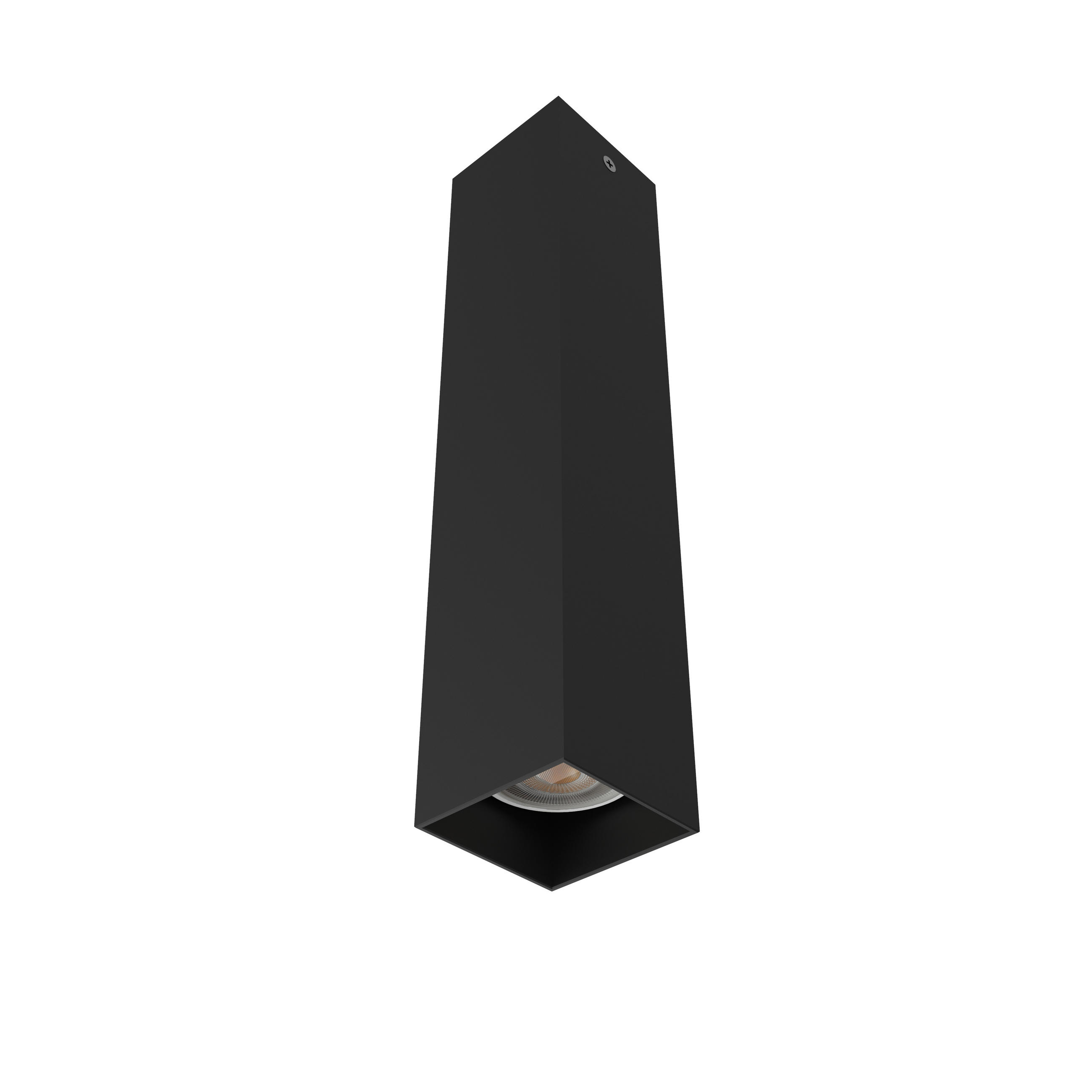 DECKENLEUCHTE Cube H30 - Schwarz, Metall (6/6/30cm) - Lumicom