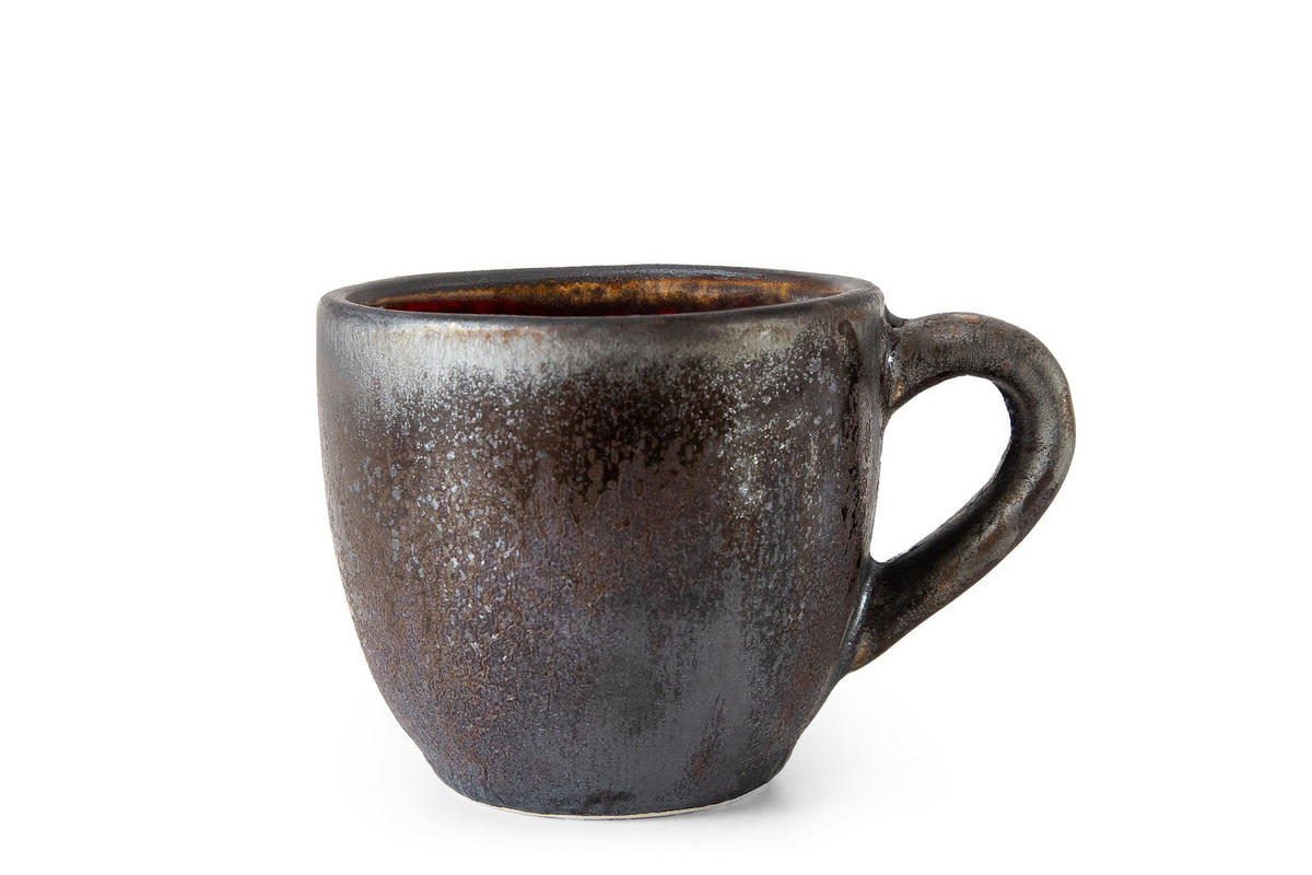 ESPRESSOTASSE PRIMA, mit Untertasse, 12-tlg, Rot - Rot, Keramik (0.08L) - KONSIMO®