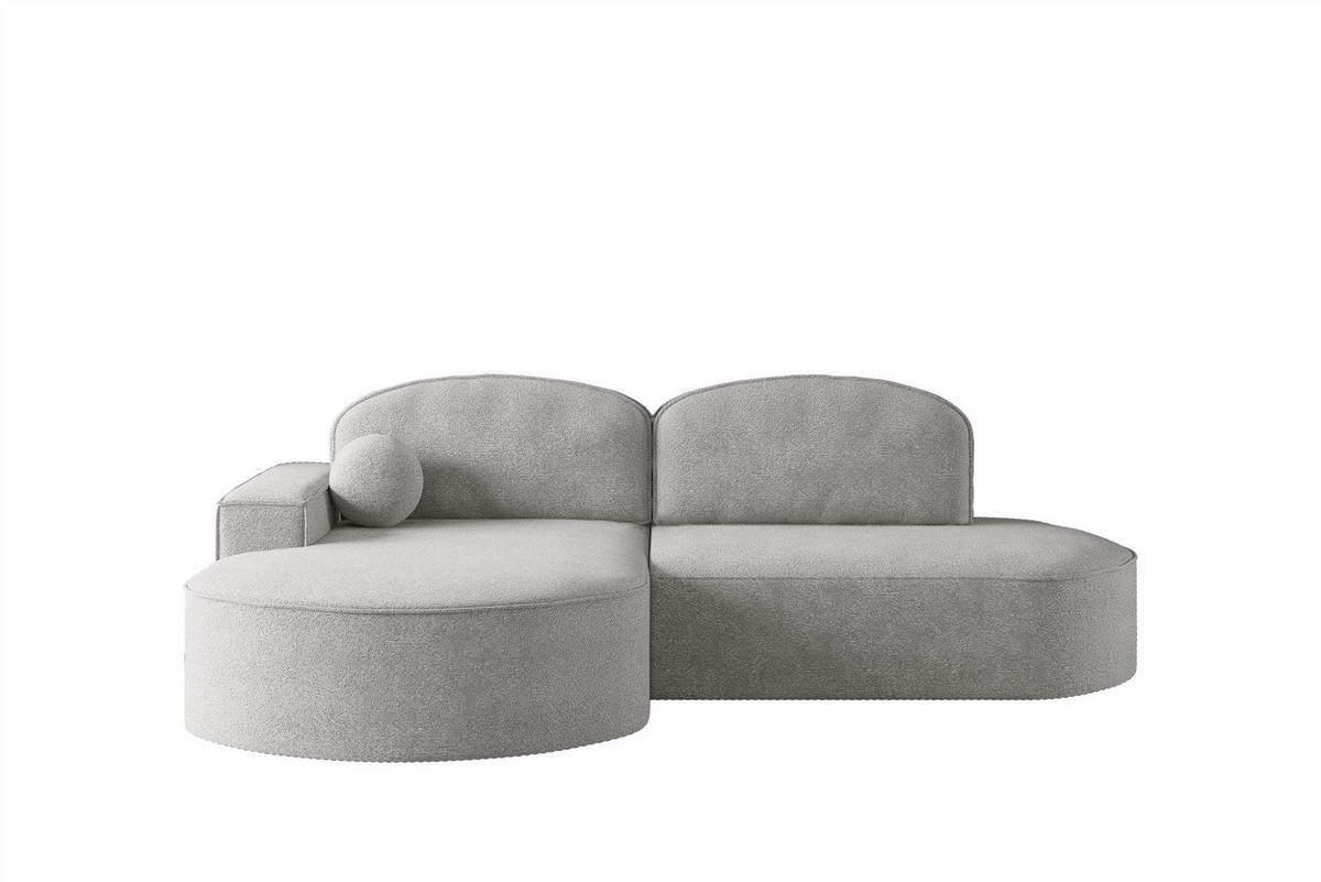 ECKSOFA Girona Mit Schlaffunktion - Grau, Holzwerkstoff/Textil (278/179cm) - Fun Möbel