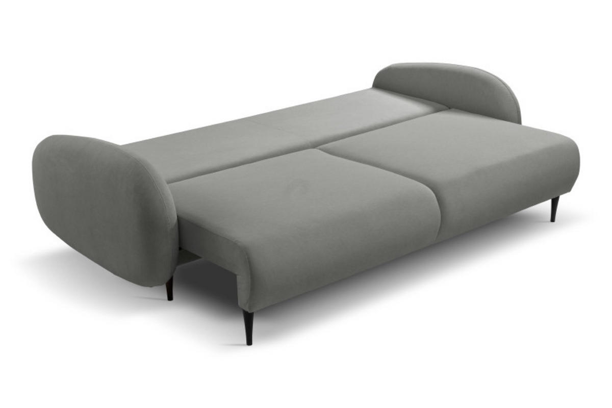 SOFA Grafit SOFTI Mit Schlaffunktion - Graphitfarben, Textil (232/95/109cm) - Sepro Meble