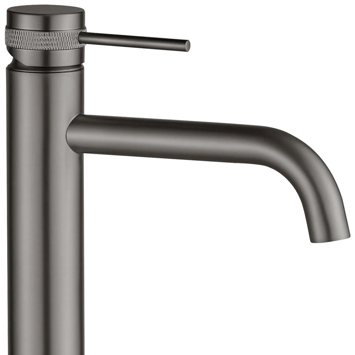 WASCHBECKENARMATUR Rea Lungo Grip Gun Grey High - Titanfarben, Metall (5/28/9.5cm) - REA