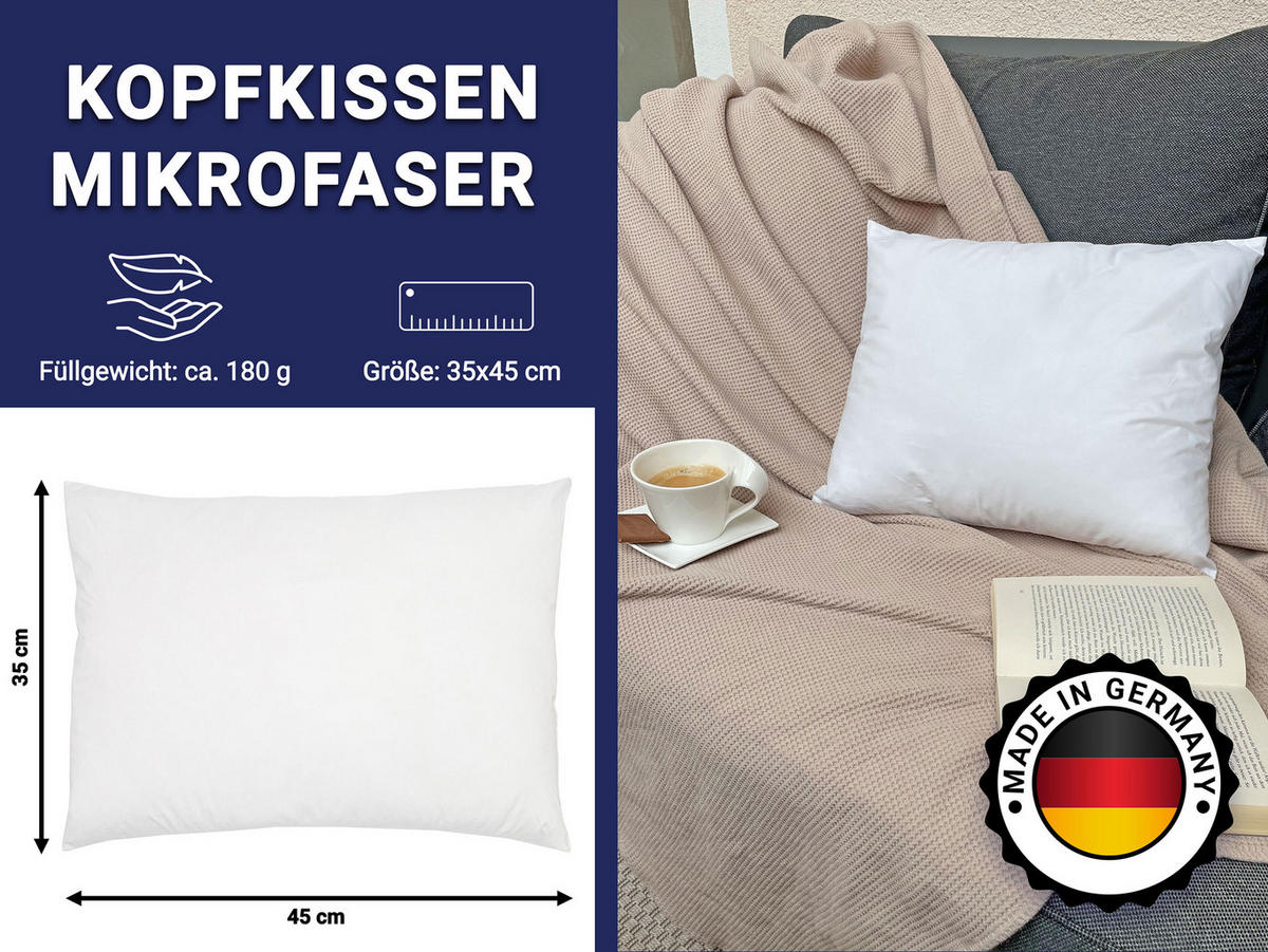 KISSEN, 35x45 cm, 65% Polyester, 35% Baumwolle, Weiß - Weiß, Textil (35/45cm) - Zollner