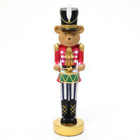 NUSSKNACKER Figur B11.5 x T13 x H42 cm - Rot, Naturmaterialien (13/42/11.5cm) - Hometopia