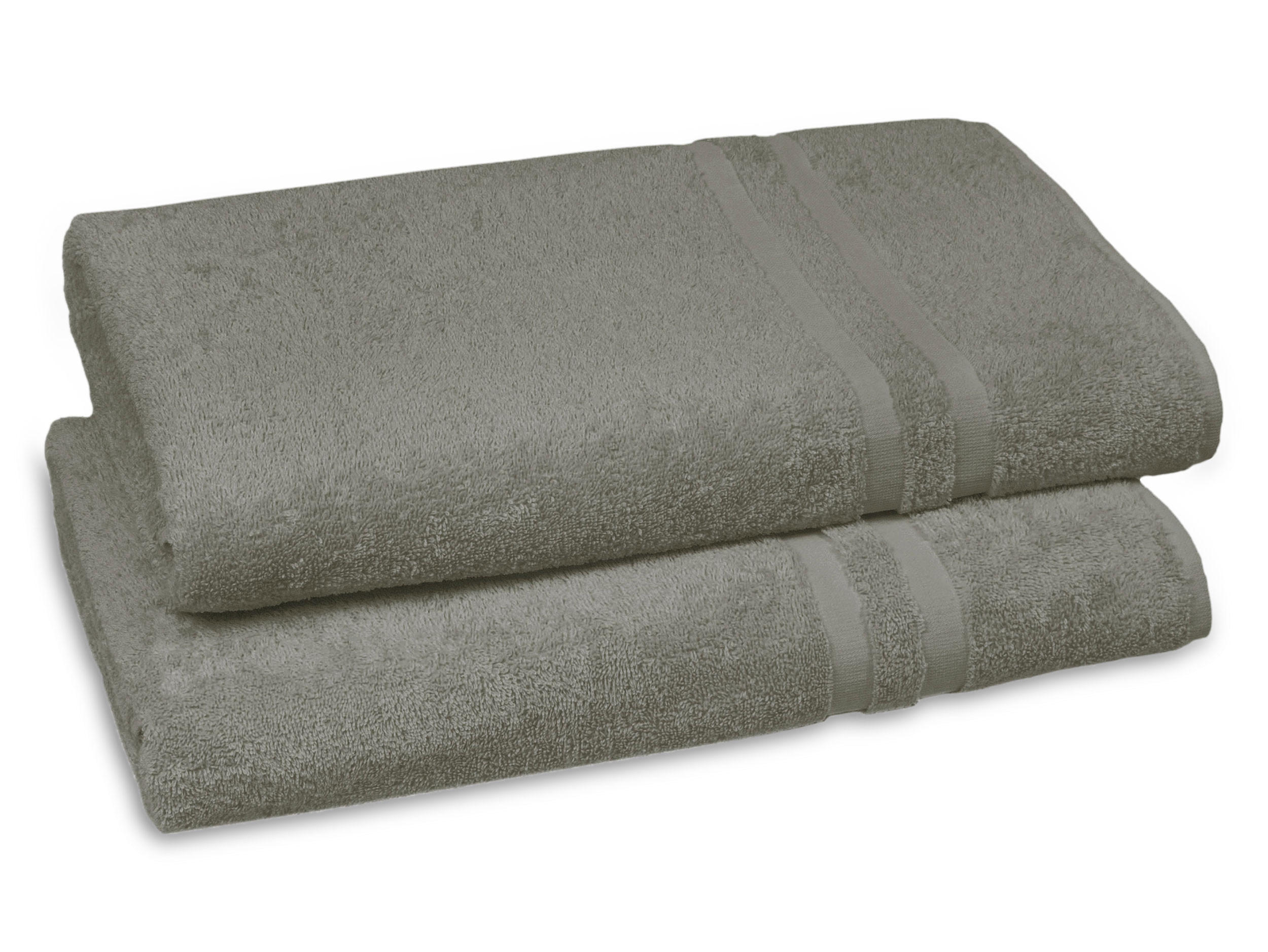 SAUNATUCH, 2er-Set, 70x180 cm, 100% Baumwolle, Braun - Taupe, Textil (70/180cm) - Zollner