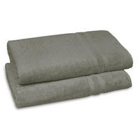 SAUNATUCH, 2er-Set, 70x180 cm, 100% Baumwolle, Braun - Taupe, Textil (70/180cm) - Zollner