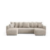 ECKSOFA mit Schlaffunktion Beige - Beige, Textil (318/145cm) - Furnisell