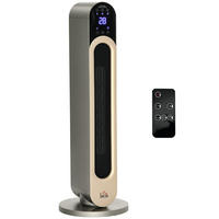 HEIZLÜFTER DE-17022 Oszillierend PTC 1100/2200 W Schwarz - Silberfarben, Kunststoff (25/73.5/25cm) - ComfortXL