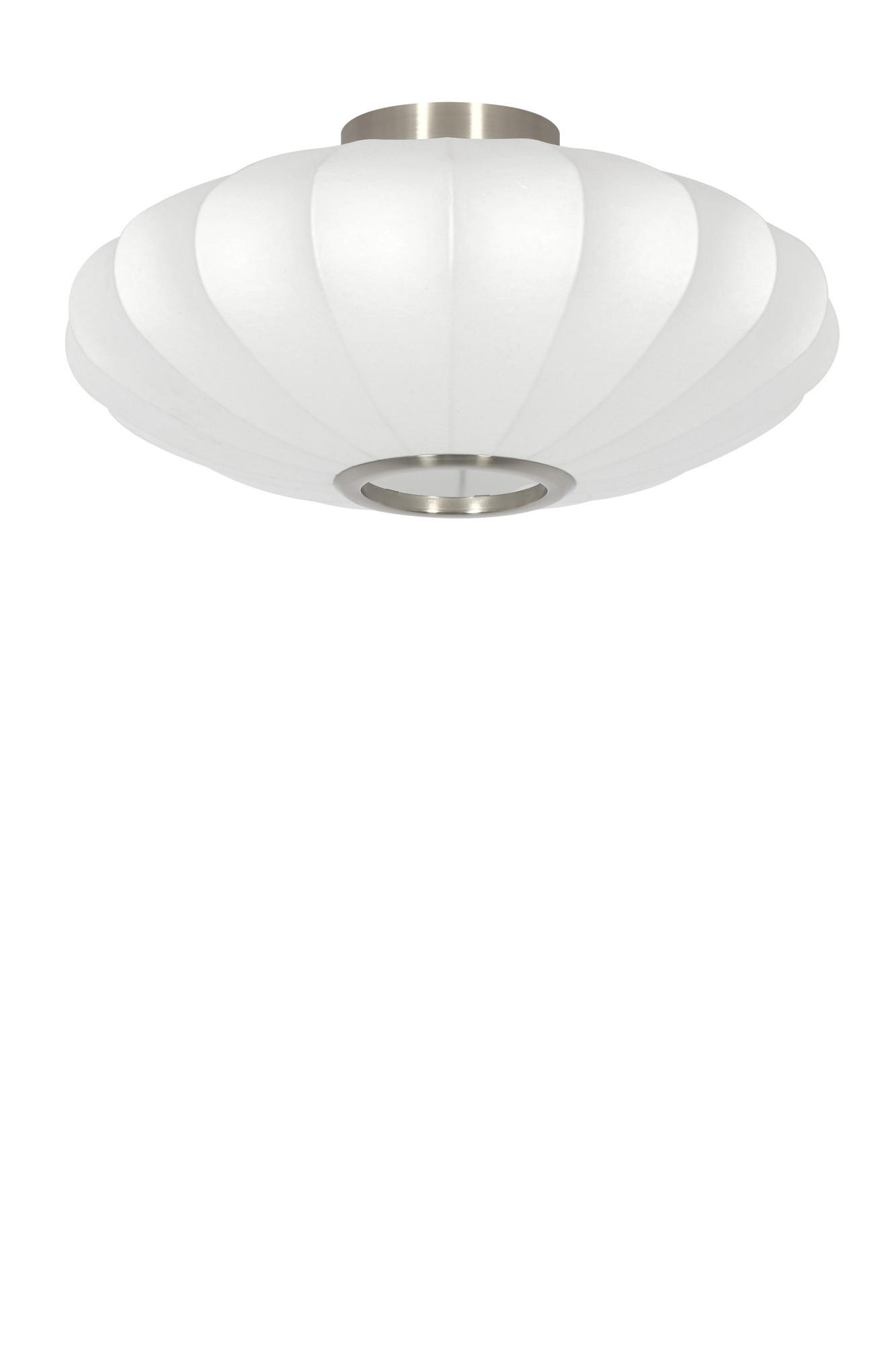 DECKENLEUCHTE Fay Weiß Ø40/17,5 cm - Weiß, Kunststoff (40/40/17.5cm) - Light & Living