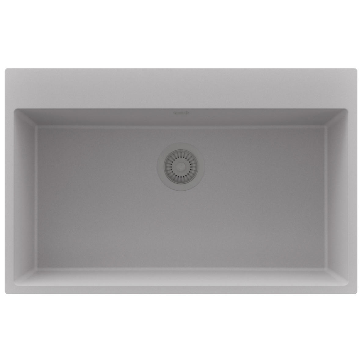 SPÜLBECKEN Riga, 2-er set Grau 78/50 cm 1 Becken + Ablauf-Set ab 80er Unterschrank - Grau, Kunststoff (78/20/50cm) - Primagran