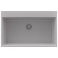 SPÜLBECKEN Riga, 2-er set Grau 78/50 cm 1 Becken + Ablauf-Set ab 80er Unterschrank - Grau, Kunststoff (78/20/50cm) - Primagran