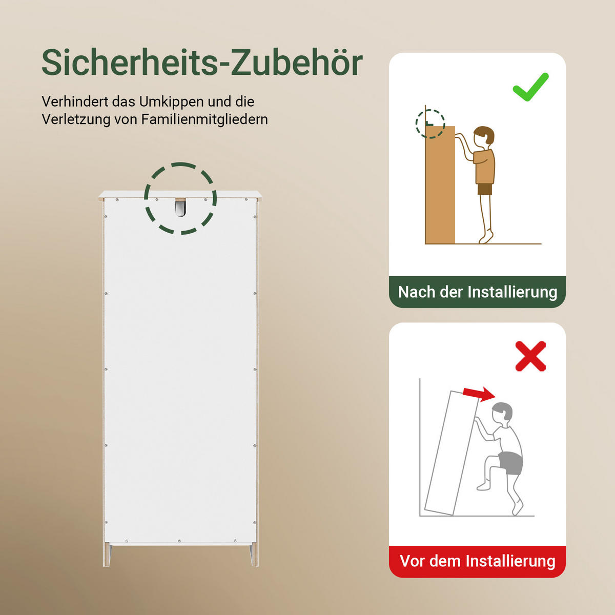 WÄSCHESCHRANK Weiß - Weiß, Holzwerkstoff (40/90/38cm) - SoBuy