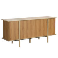 SIDEBOARD mit 4 Türen, Beige - Beige, Holz (180/75/40cm) - Oviala