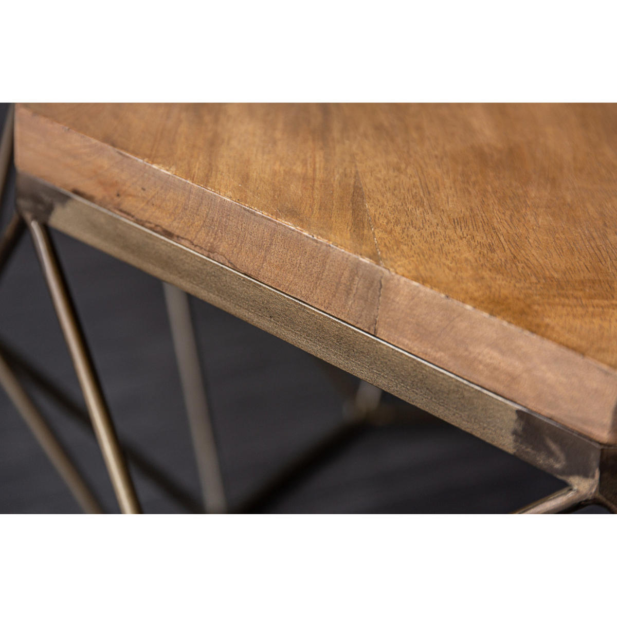 COUCHTISCH DIAMOND Mangoholz natur 70 cm - Braun, Holz (70/70/39cm) - riess-ambiente