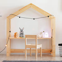 PSACÍ STŮL Louis Přírodní dřevo - hnědá, dřevo (111/122/40cm) - Petits-meubles