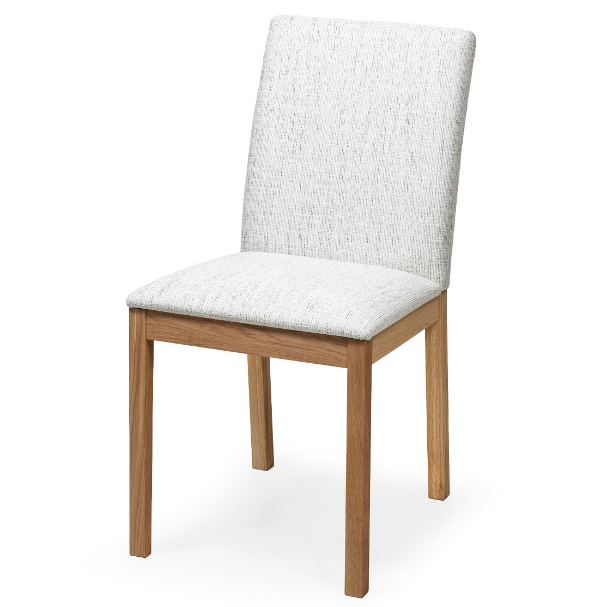 ESSZIMMERSTUHL BERG, grauer Sitz - Beige, Holz/Textil (55/87.5/45cm) - WOODEK