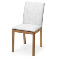 ESSZIMMERSTUHL BERG, grauer Sitz - Beige, Holz/Textil (55/87.5/45cm) - WOODEK