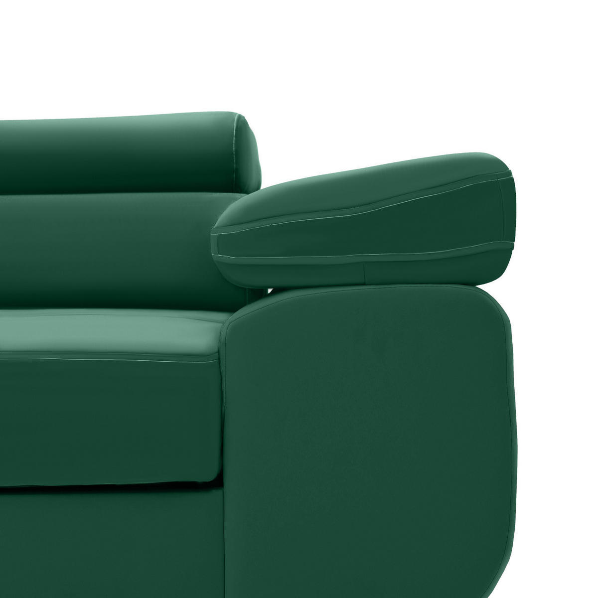 SOFA 3-SITZER MIT SCHLAFFUNKTION RIGATTO Dunkelgrün - Dunkelgrün, Textil (100/71/280cm) - Mebligo