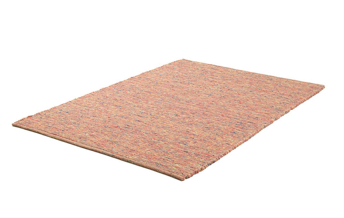 HANDWEBTEPPICH Alm-Freude 140x200 cm - Terra cotta, Textil (140/200cm) - THEKO