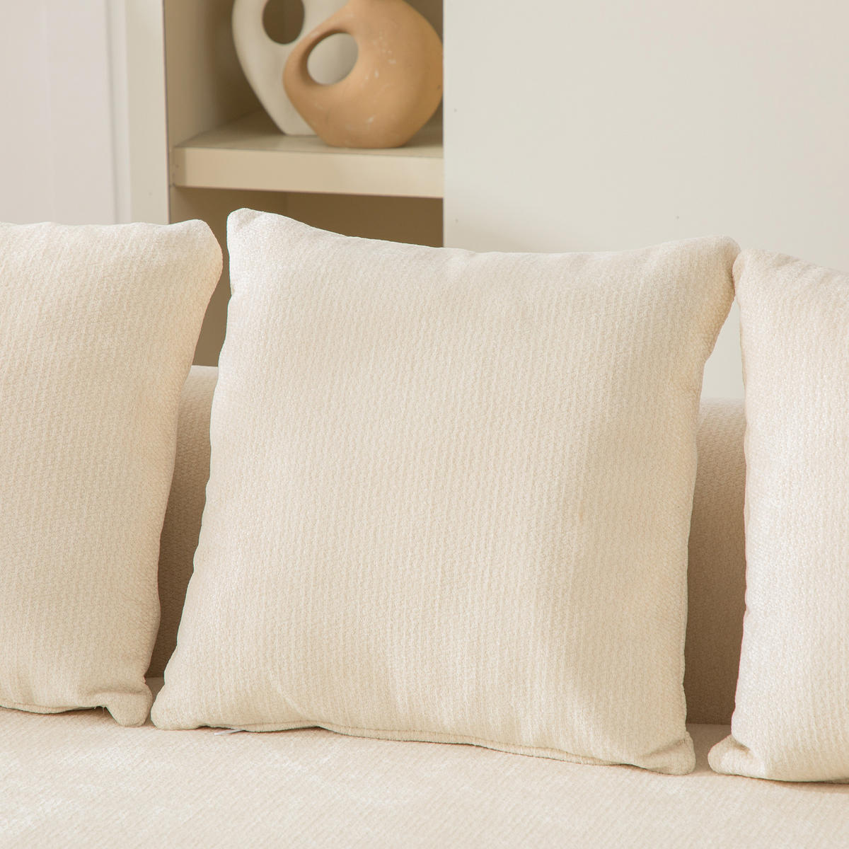 RÉCAMIERE DE-35127 linke mit Chenille-Bezug Beige - Beige, Textil (99/80.5/172cm) - ComfortXL