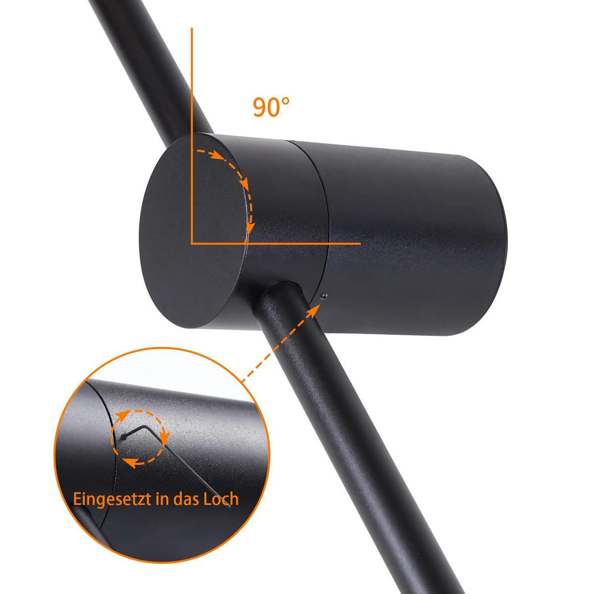 LED-WANDLEUCHTE Glowstone 60/10/6 cm - Schwarz, Metall (10/6/60cm) - ZMH