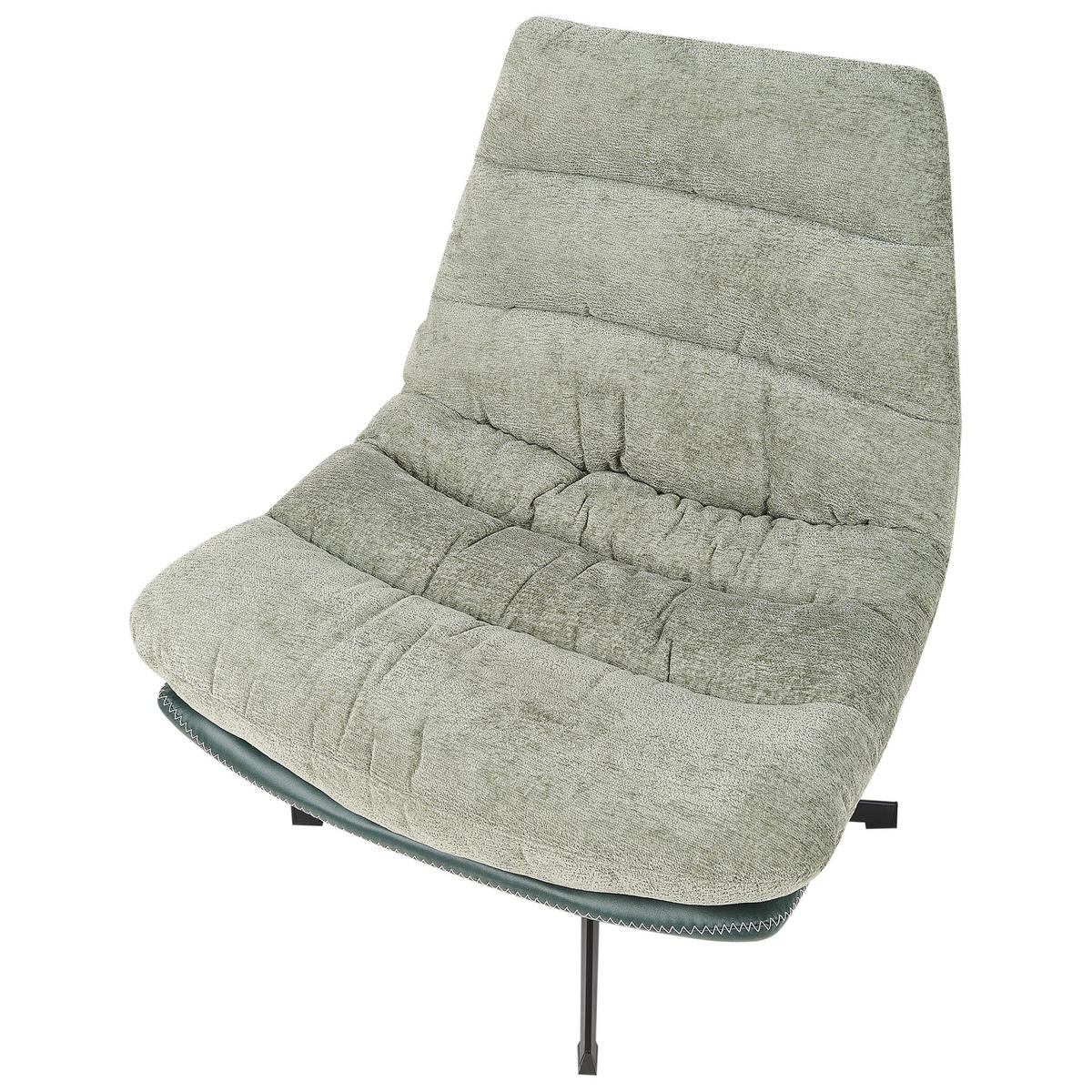 SESSEL Hellgrün Tovik - Schwarz/Grün, Textil (82/89/55cm) - Beliani
