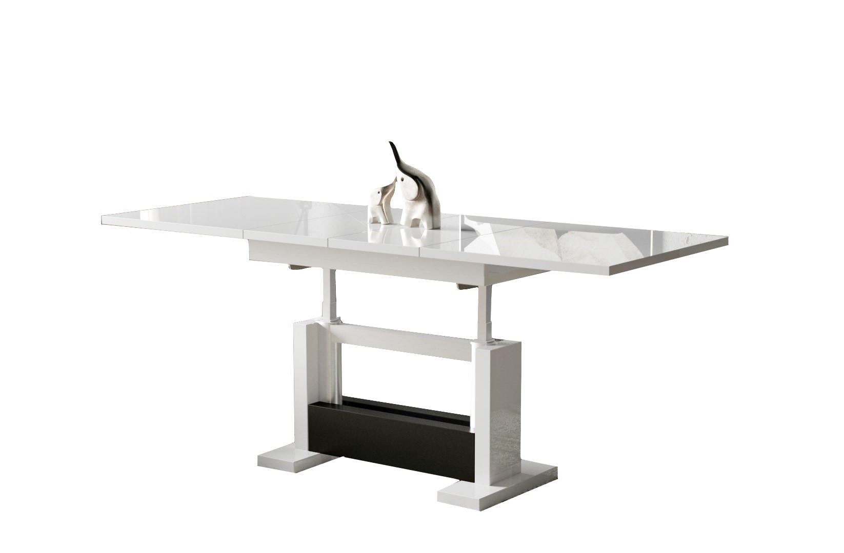 Endo-Moebel Couchtisch Weiß Hochglanz 65x58x110 cm