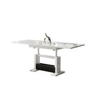 COUCHTISCH Kella höhenverstellbar ausziehbar bis 170 cm - Weiß Hochglanz, Holzwerkstoff (110/65/58cm) - Endo-Moebel
